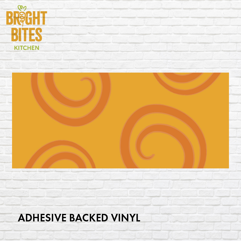 Accent Material Orange Swirl