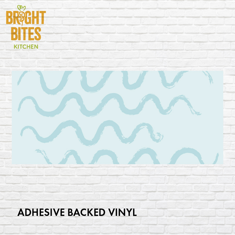 Accent Material Light Blue Waves