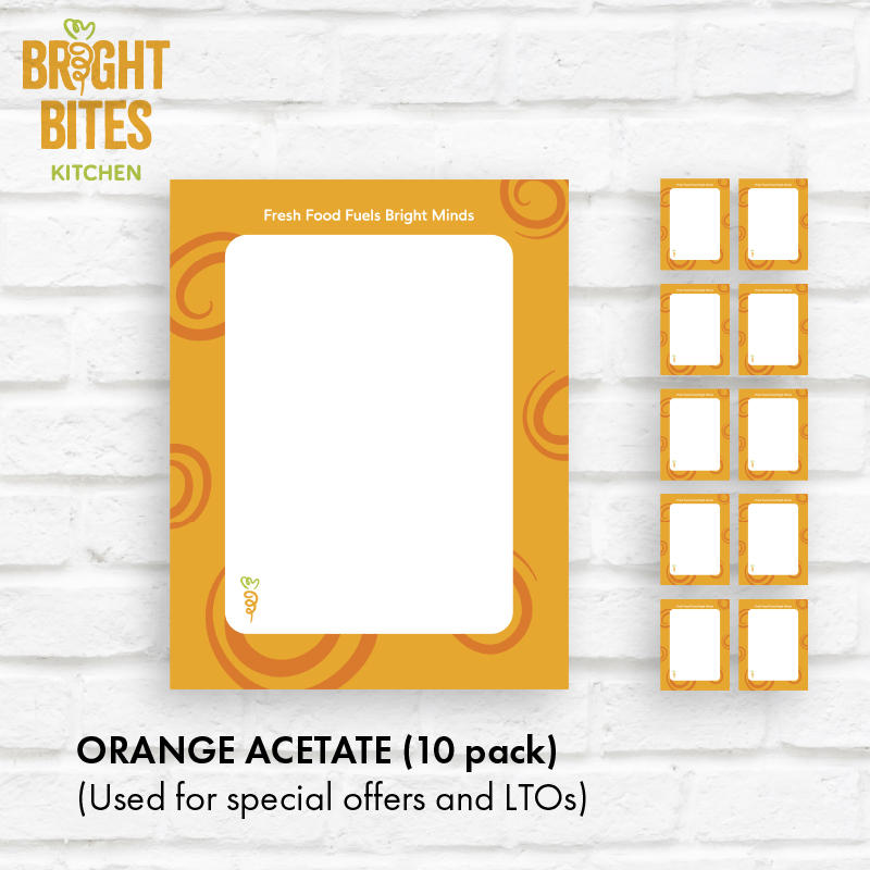 Orange Acetate (Set of 10)