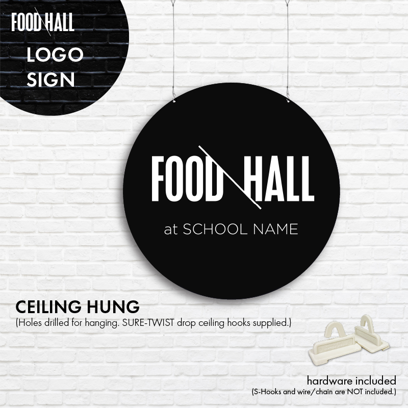 Food Hall Entrance Logo Sign (Basic)