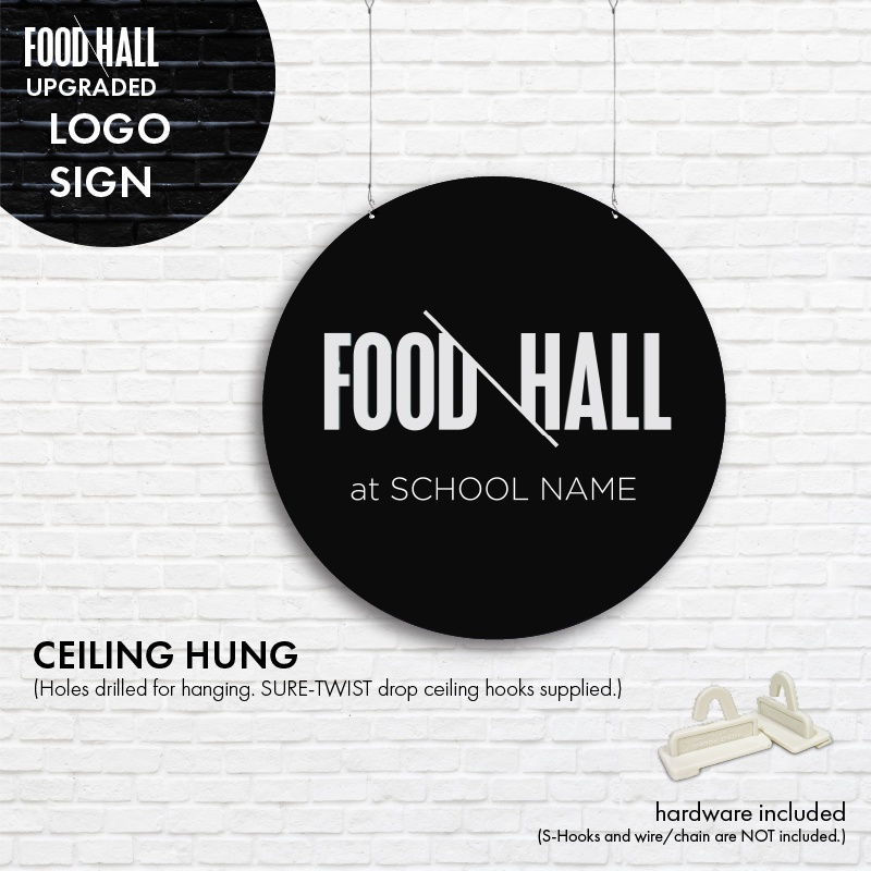 Food Hall Entrance Logo Sign (Upgraded)
